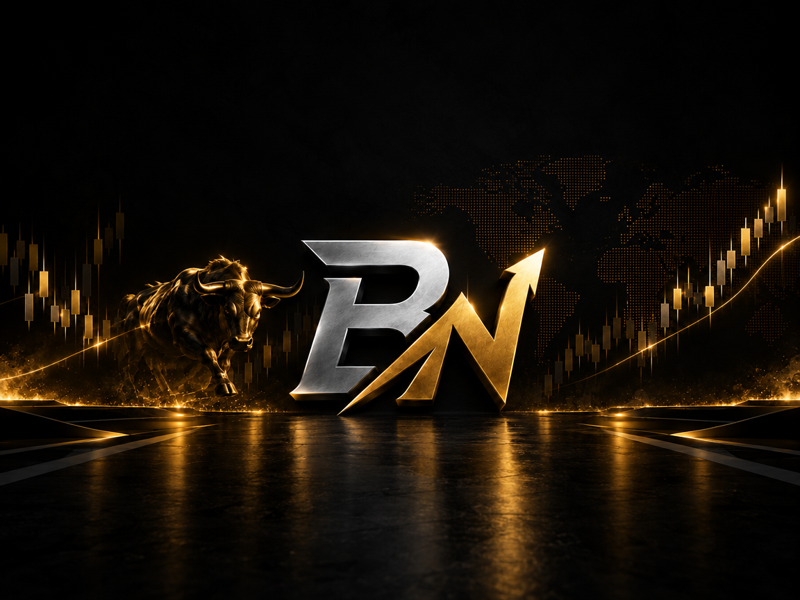 BNTrades gold bull and BN monogram